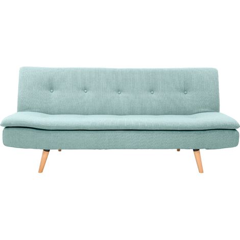 Schlafsofa skandinavisch 3 Plätze Lagunenblau SENSO
