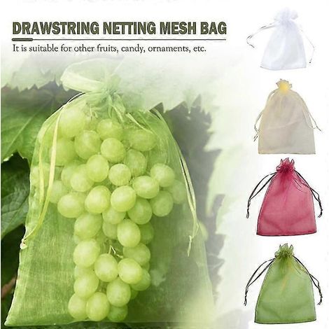 Filiyano – Sac de protection compatible avec les paquets d'organza, avec cordon de serrage, offrant une protection totale, vert (lot x100), 10 x 15 cm (1/4)