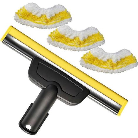 Embout pour nettoyeur vapeur Karcher SC1-SC5 CTK10 CTK20 avec chiffons en microfibre pour le nettoyage des vitres et miroirs. (1/5)