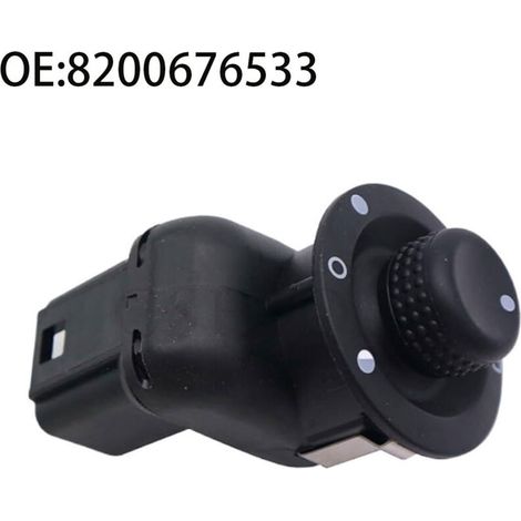 8200676533 Bouton de commande de réglage du rétroviseur, compatible avec Renault CLIO 1998-2002, commande le réglage électrique du rétroviseur. (1/4)