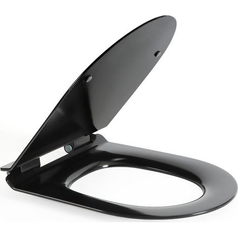 Hudson Reed Nox - Abattant WC Moderne Noir (1/5)