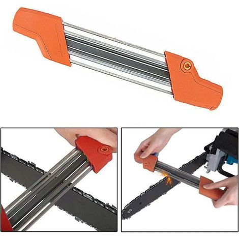 Kettensägenschärfer, einfaches Feilen-Schleifwerkzeug für Kettensägenketten – universelles Kettensägenzubehör (4,8 mm) (1/5)