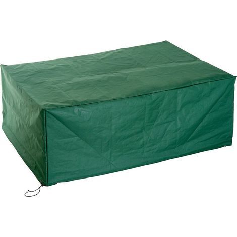 Housse de protection étanche pour salon de jardin – Format rectangulaire 210x140x70cm – Toile 210D Oxford avec revêtement PE – Couleur vert sapin (1/5)