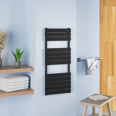 Termoarredo scaldasalviette 1200x500 nero opaco interasse 450 Sirio (1/4)
