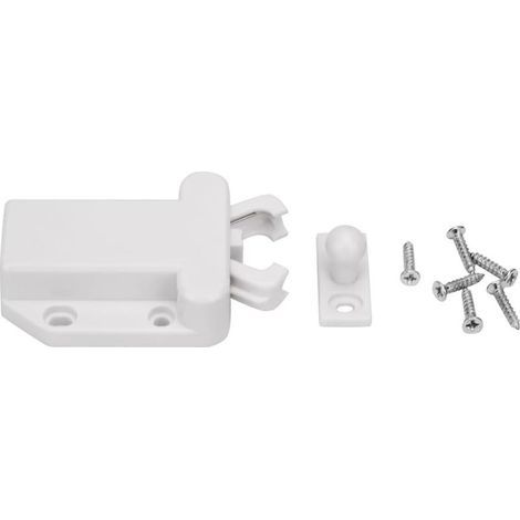 Rebondisseur de porte d'armoire en ABS blanc rigide et durable pour ac