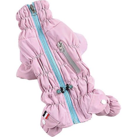 Coupe-vent imperméable pour chien de petite et moyenne taille, veste chaude d'hiver à col montant, taille M (1/5)