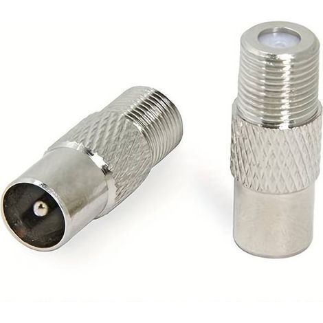 MaxTech - Connettore Satellitare Per Adattatore Maschio A Spinotto Femmina Tv Maxtech C-011 - (1/4)