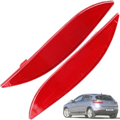 1 Paire Réflecteurs de Pare-chocs Arrière 265650004R Pièces Remplacement pour Megane III Fluence