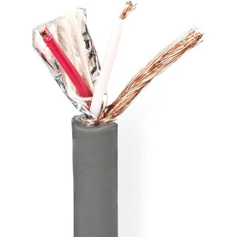 Cable dmx 110 ohm 20 x 012 mm 1000 m redondo pvc gris oscuro bobina