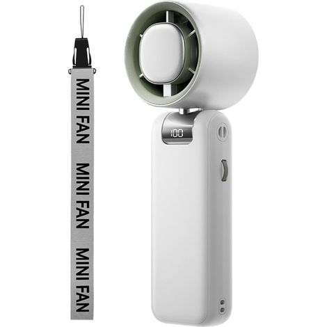 Ventilateur pliable portable rechargeable USB, mini ventilateur de table 3 vitesses avec circulation d’air, refroidisseur compact pour voyage camping et utilisation quotidienne (1/5)
