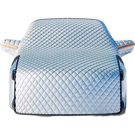 Universal foldable UV-reflective car windshield cover, providing sun protection, frost protection, snow protection, ice protection, and rain protection. (1/4)