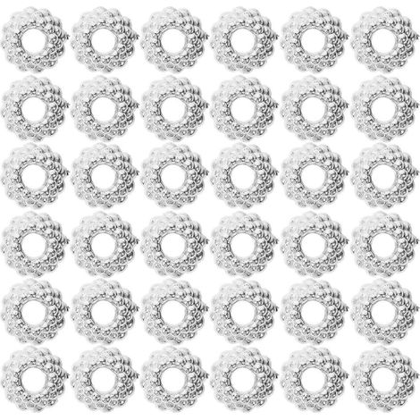 100 embouts ronds en plastique pour décorations de Noël, à monter soi-même. (1/5)