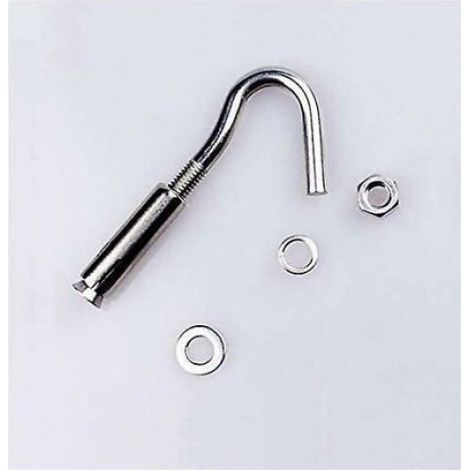 Boulons à Expansion M10 304 en Acier Inoxydable Chevilles Boulons Crochet Ouvert Expansion Vis Boulons 5-Pack (1/4)