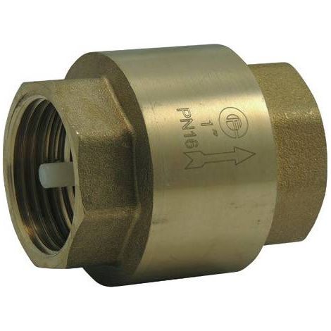 Clapet retenue toutes positions en laiton pour eau, huile, mazout, air 3/8'' (1/2)
