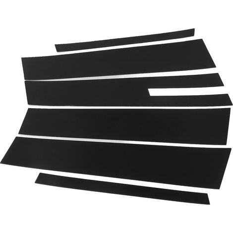 Pcs Montants de Portière Noir Brillant Autocollant Trim Remplacement pour Ford Taurus 2010-2019, Décor de Fenêtre Latérale (1/5)