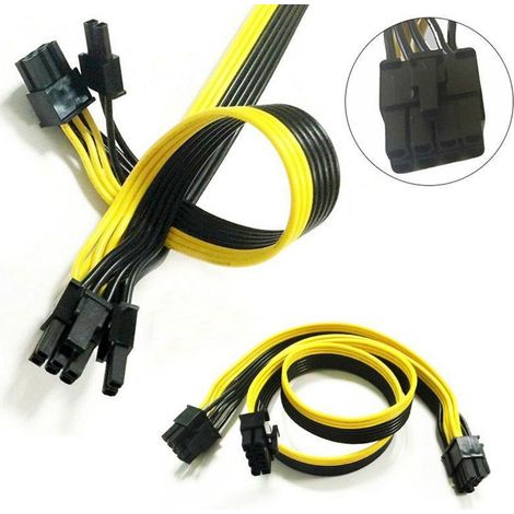 STI Cavo da 6Pin Maschio a doppio 6+2 8 Pin Maschio 50cm 18AWG