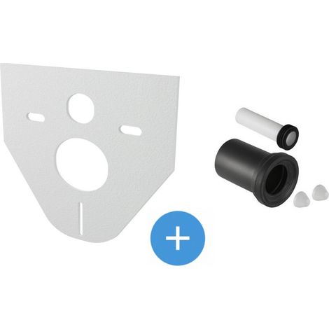 Set polsini per vaso sospeso + isolamento acustico Alca per vaso e bidet sospesi (152.426.46.1-SET)