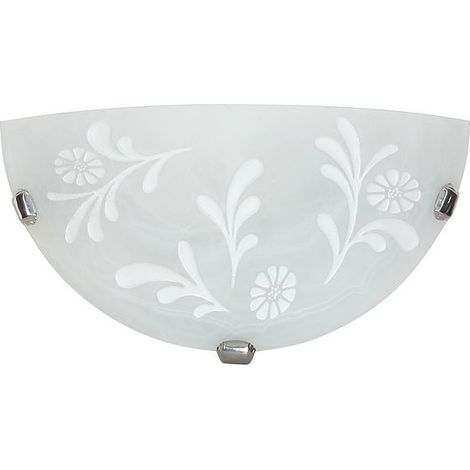 Plafonnier Candellux Itaka verre métal chrome 30cm E27 (1/2)