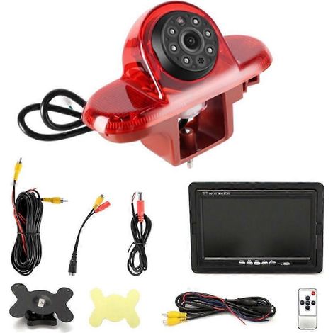 Caméra de recul avec feu stop surélevé et écran 7 pouces pour Renault Trafic et Opel Vivaro A (1/5)