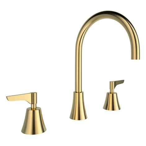Grifería bimando de lavabo para repisa - ADAGIO - Ramón Soler Acabado: Oro cepillado (1/2)