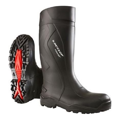 DUNLOP Protective Footwear, C762041, Purofort+ Full Safety, Nere/Rosso, Taglia 42 EU