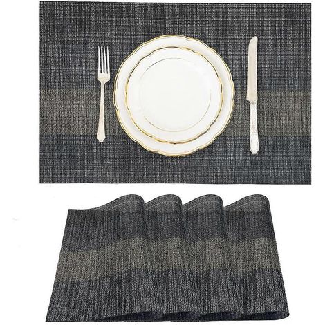 Set de table pliable, antitache, lavable et facile à nettoyer, idéal pour la décoration de table de cuisine intérieure et extérieure. (1/5)
