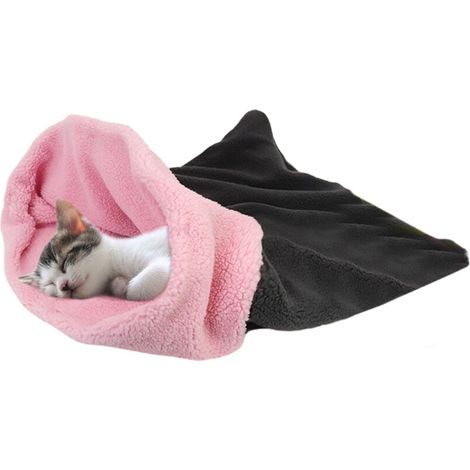 Sac de couchage pour chiot, chaton, lit de couchage-poudre grise