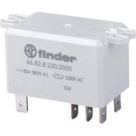 Finder 66.82.8.230.1000 Steckrelais 230 V/AC 30 A 2 Wechsler 1 St.