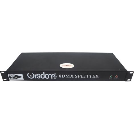 Splitter a 8 canali uscita DMX per Controllo Luci con alimentazione PowerCon (1/5)