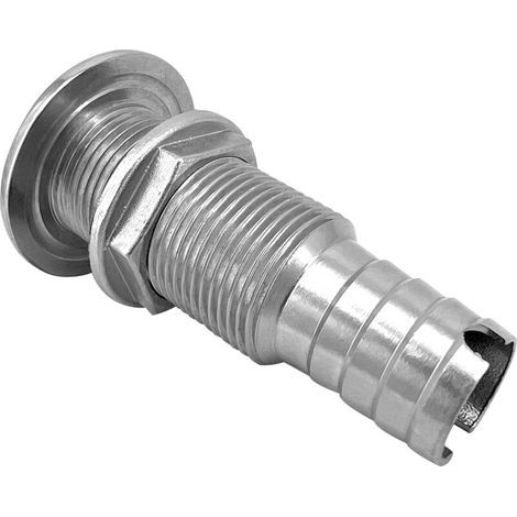 Sortie d'échappement marine en acier inoxydable 316, filetage double de 1 pouce, accessoires de quincaillerie marine, acier inoxydable de 1 pouce (1/3)