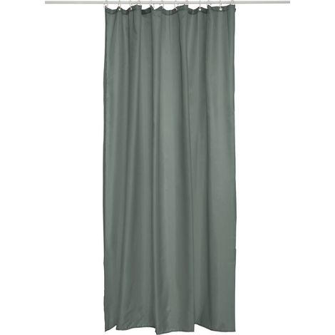 Rideau de douche colorama 180x200cm vert ficus - 5five (1/4)