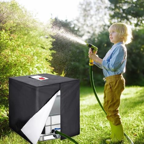 1000-Liter-Wassertankabdeckung – Schutzhülle für IBC-Container – Regenwassertankabdeckung mit Reißverschluss – Geeignet für Container (1/4)