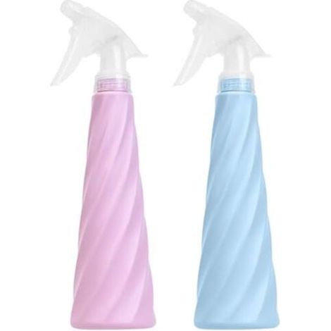 25,5 x 6 cm, 2 Stück, 350 ml, leere Sprühflaschen, Wassersprühflasche, wiederverwendbare Kunststoff-Sprühflaschen, leere Sprühflasche für Reinigung, Pflanzen, Gartenarbeit, Friseur (1/5)