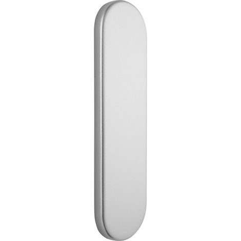 obturateur (cache trou de serrure), pour rosace perforation UG, panneau obturateur rond, aluminium anodisé argenté (1/2)