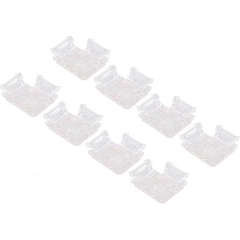 Steckverbinder für 10mm COB-LED-Streifen, 2 Pins, lötfrei, L-förmig, 8er-Pack. (1/5)