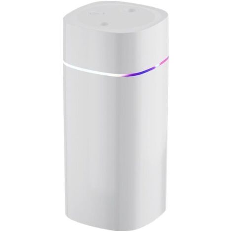 Petit humidificateur d'air, 600 ml USB Humidificateur d'intérieur silencieux avec 2 ouvertures de pulvérisation et arrêt automatique pour chambre à coucher, bureau, chambre d'enfant (1/4)