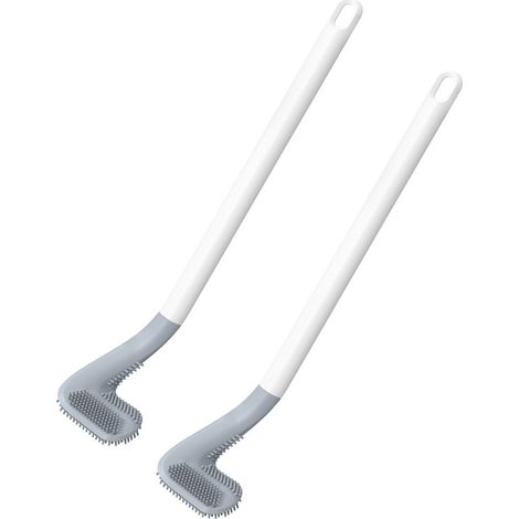 Lot de 2 brosses de toilette de style golf, brosses à long manche et tête de golf-AquaForge (1/5)