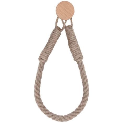 Porte-Papier Toilette Porte-Serviette en Corde de Chanvre pour Salle de Bain et Cuisine Porte-Papier Salle de Bain Support de Roulea (1/5)