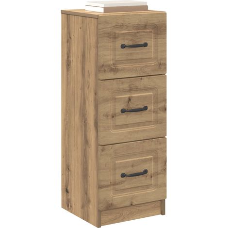 Maison Exclusive - Armoire à tiroirs Chêne artisanal 33 x 34,5 x 87 cm