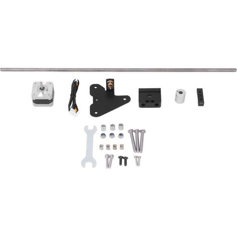 Jeffergarden Kit de mise à niveau double axes Z pour pièces d'imprimante 3D CR10 avec vis mère de 515 mm, moteur de 4 mm