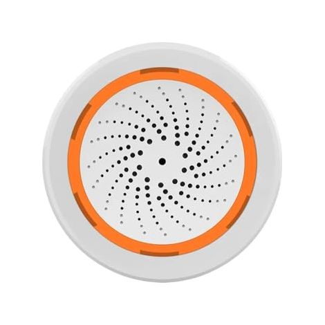 Alarma de sirena inteligente, requiere concentrador Tuya Zigbee, compatible con Home Assistant Zigbee2mqtt, control por aplicación, sirena estroboscópica de 90 dB
