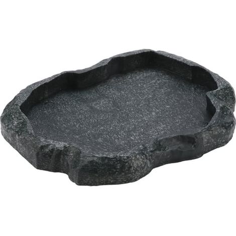 Gamelle en résine durable pour reptiles, tortues et lézards (verte M) (1/5)