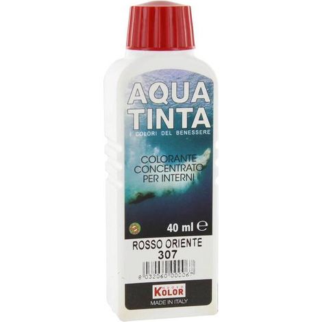 10 x AQUATINTA P/INTERNI 40 ML ROSSO ORIENTE 307