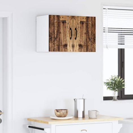 vidaXL Meuble mural LUCCA 2 pcs Bois ancien 30 x 31 x 40 cm (1/5)