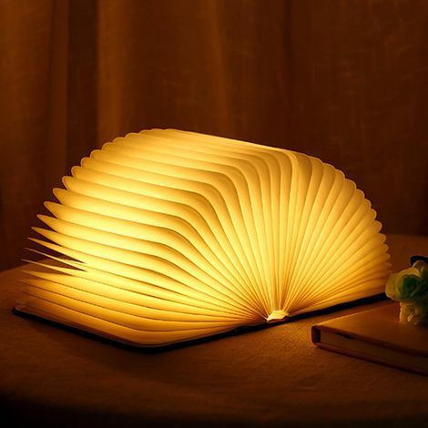 Éclairage d'ambiance LED, Rechargeable par USB, Blanc chaud Blanc 17x14x2.5cm (1/5)