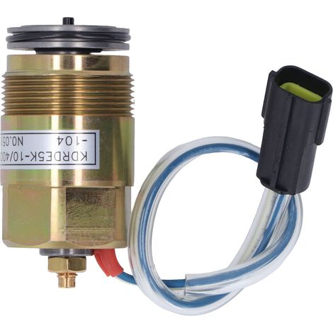 Électrovanne de pompe hydraulique en laiton à 2 broches, haute performance, pour pelle hydraulique KOBELCO SK200 6E. (1/5)