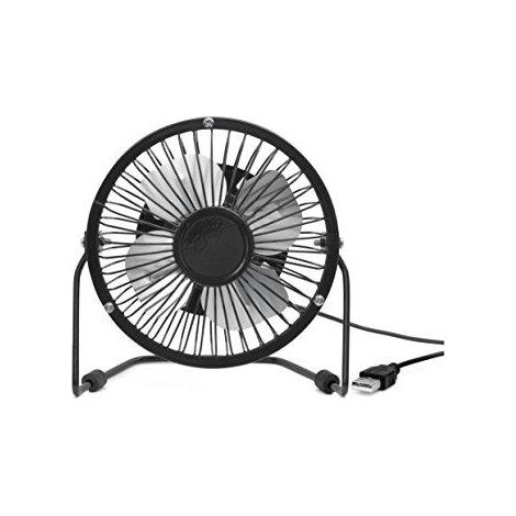 Kikkerland USB Tischventilator schwarz kompakt