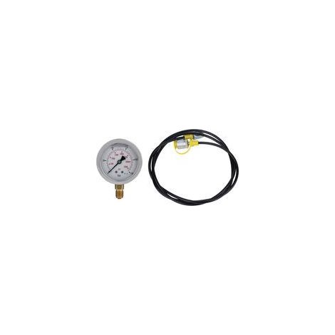 Kit manomètre hydraulique pour système d’accumulateur – Tuyau de test 1,5 m en caoutchouc renforcé – Lot complet (1/5)