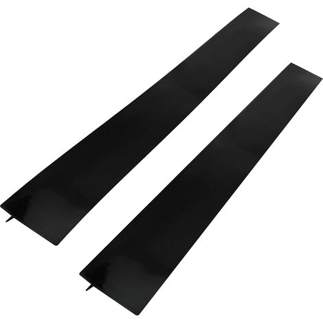 Bouche-Joint De Cuisinière En Silicone - Résistant À La Chaleur Pour Écart Comptoir - Noir Mat - Lot De 2 (1/5)