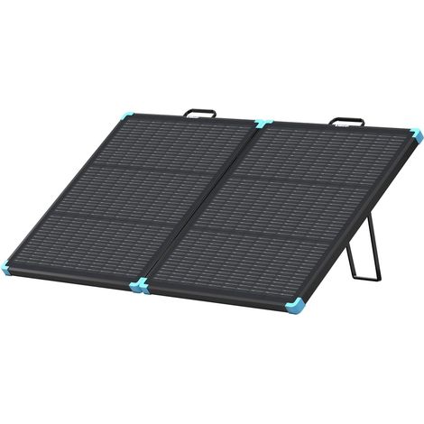 Panneau solaire pliable, 100 W, cellules de type N, module solaire pliable portable, pliable, imperméable IP67 pour camping-cars, caravanes, cabines, camping, systèmes de dossier pour la maison (1/5)